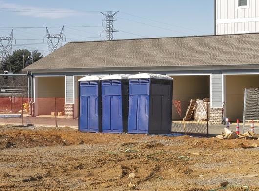 construction porta potties are designed for sanitation and cleanliness, with regular professional servicing and cleaning to ensure safety and hygiene on the construction site